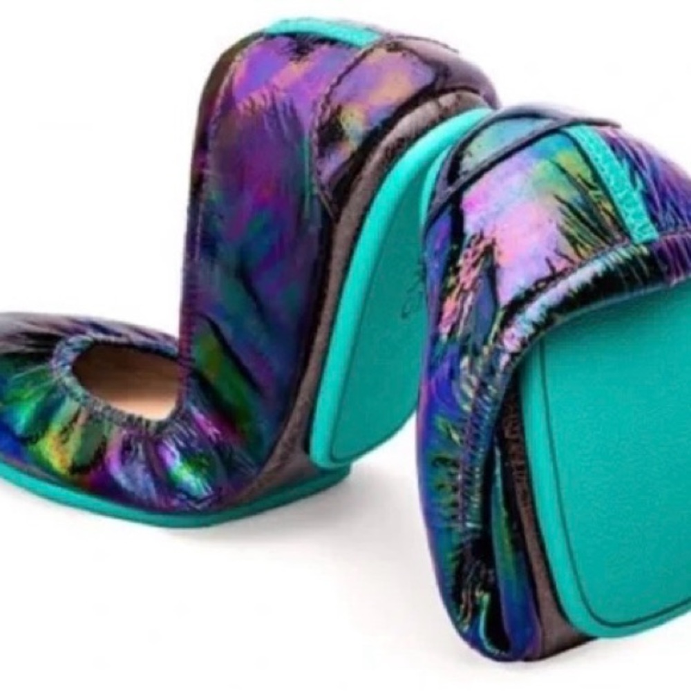 Tieks Arabian Nights Flats with Teal Soles